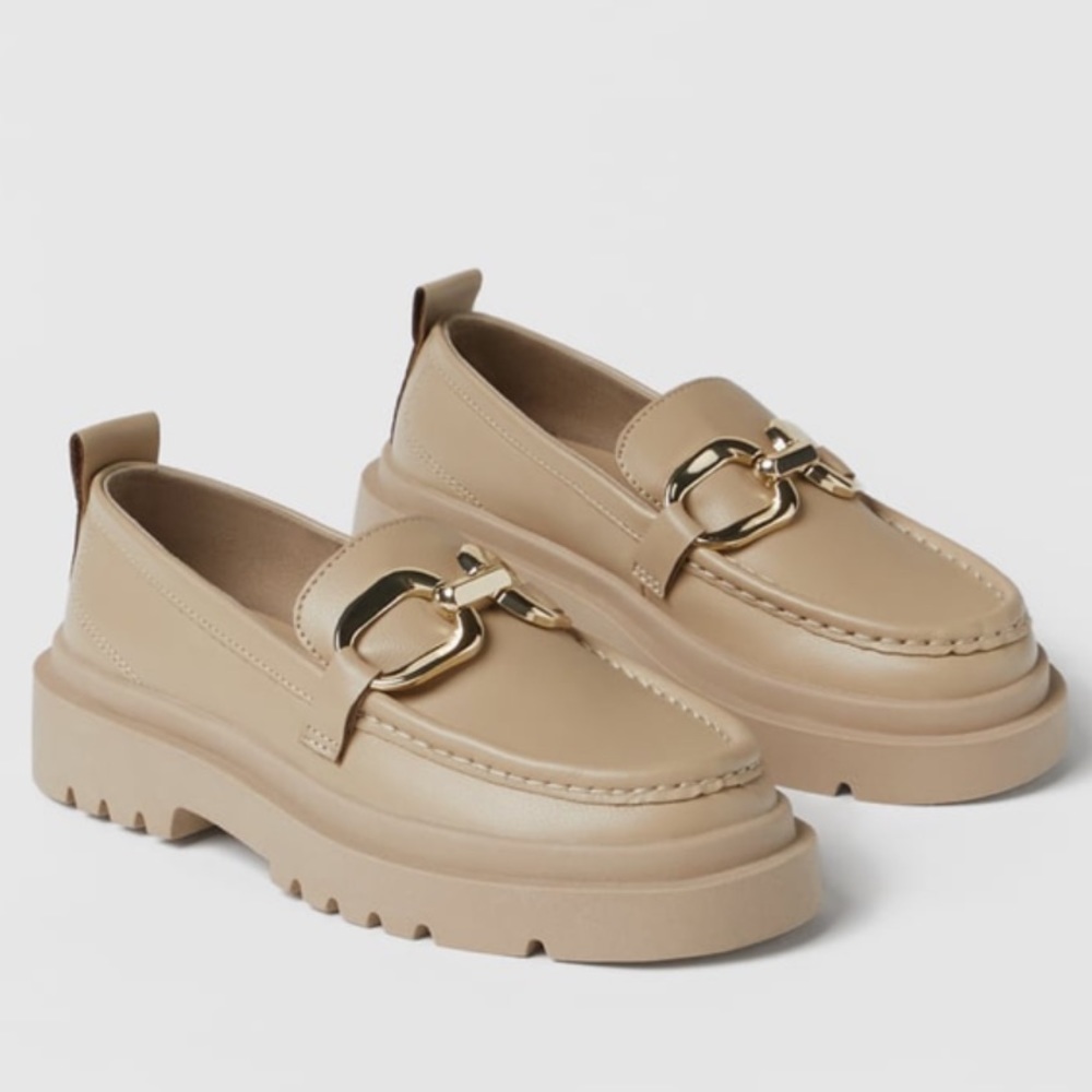 Zara girls loafers